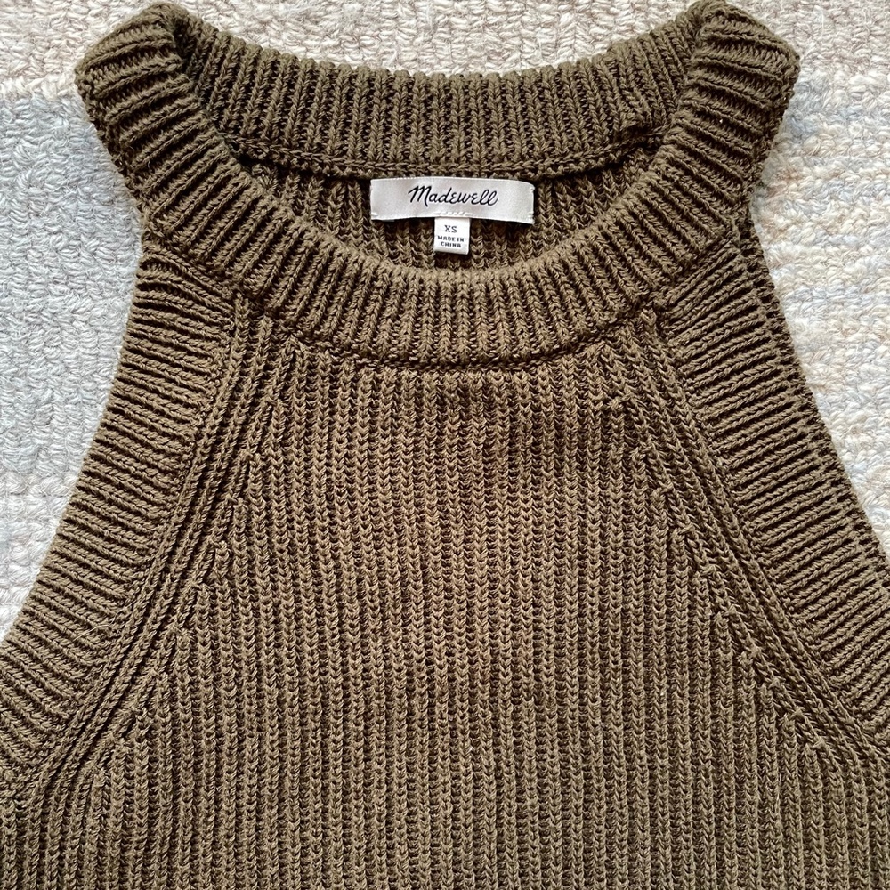 Madewell Ribbed High-Neck Sweater Tank - Picture 2 of 4